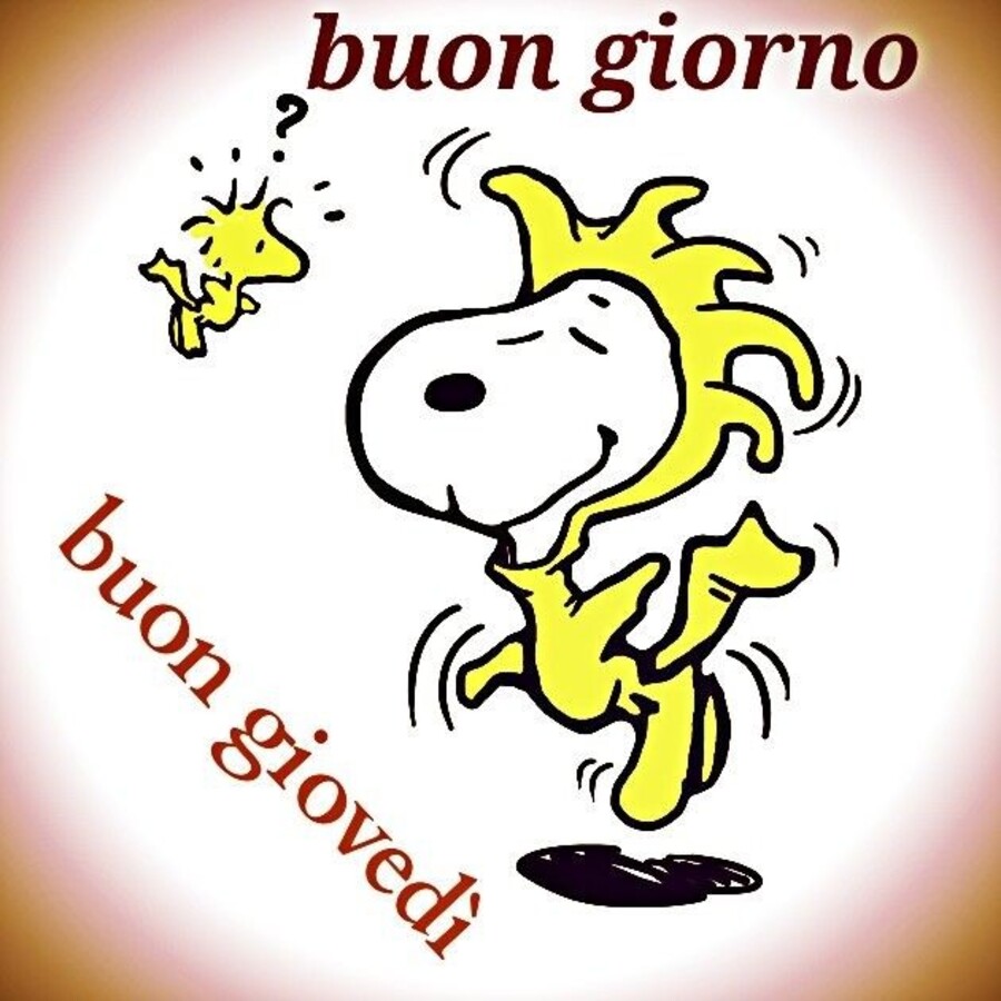 "Buon Giorno, Buon Giovedì" - Snoopy