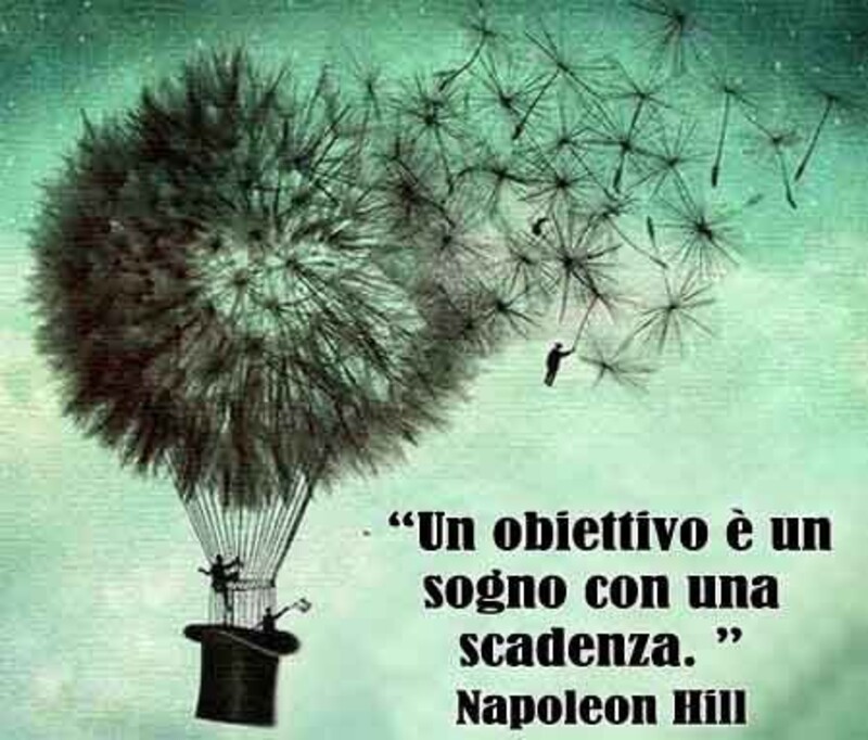 "Un obbiettivo è un sogno con una scadenza." Napoleon Hill