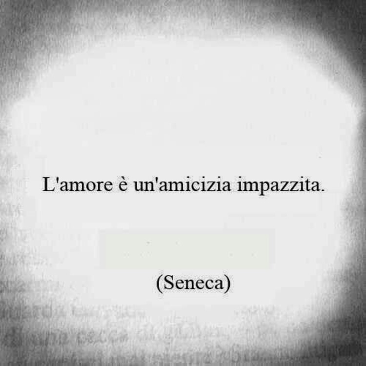 "L'Amore è un'amicizia impazzita." Seneca - frasi brevi