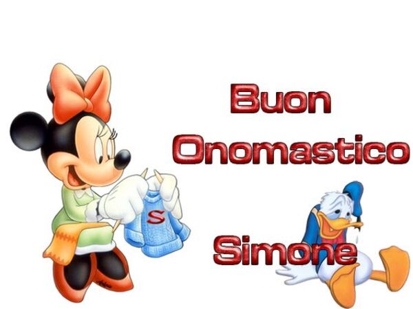 "Buon Onomastico Simone"