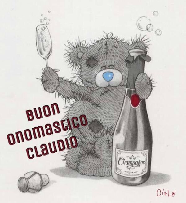 Buon Onomastico con nomi maschili - "Buon Onomastico Claudio"