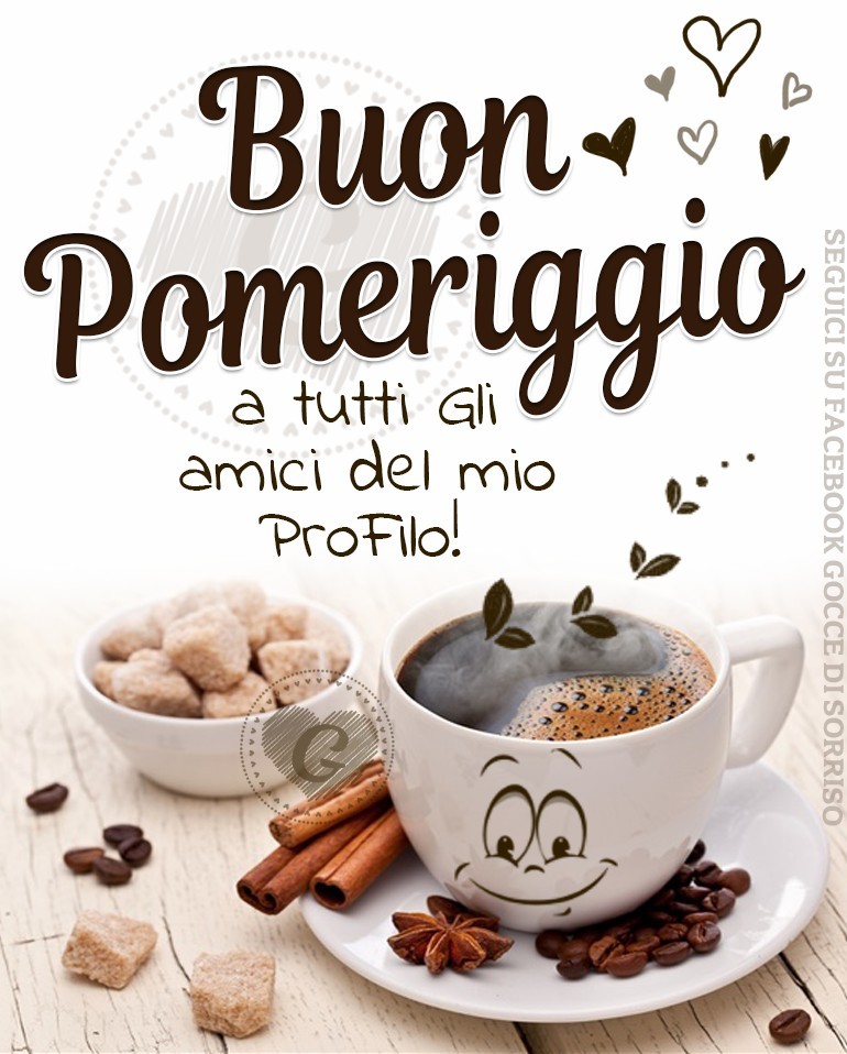 Buon Pomeriggio a tutti gli amici del mio profilo!