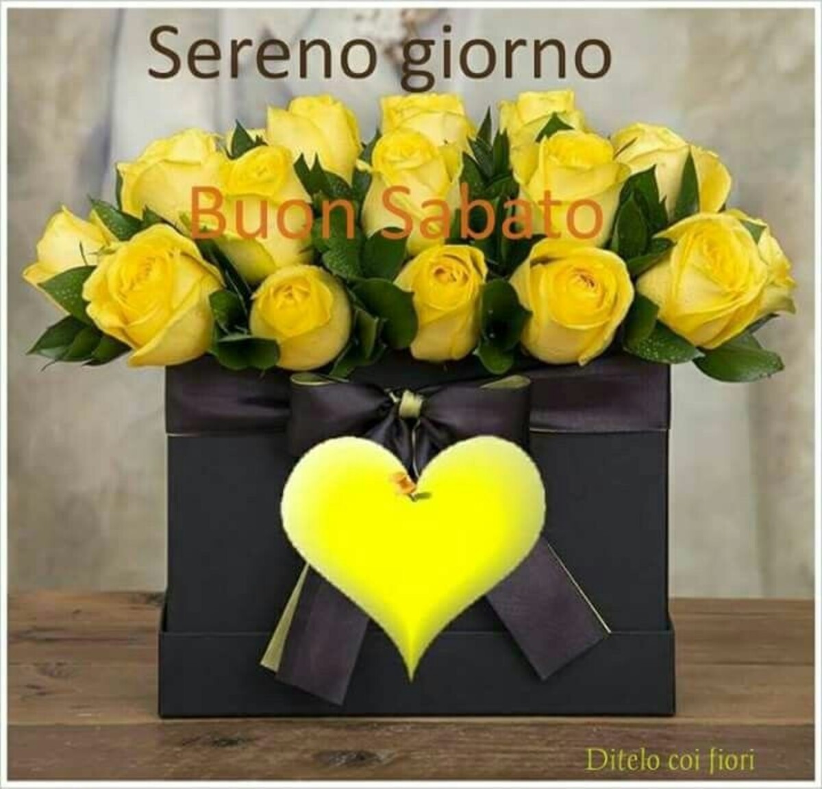 Sereno Giorno Buon Sabato - Ditelo coi fiori