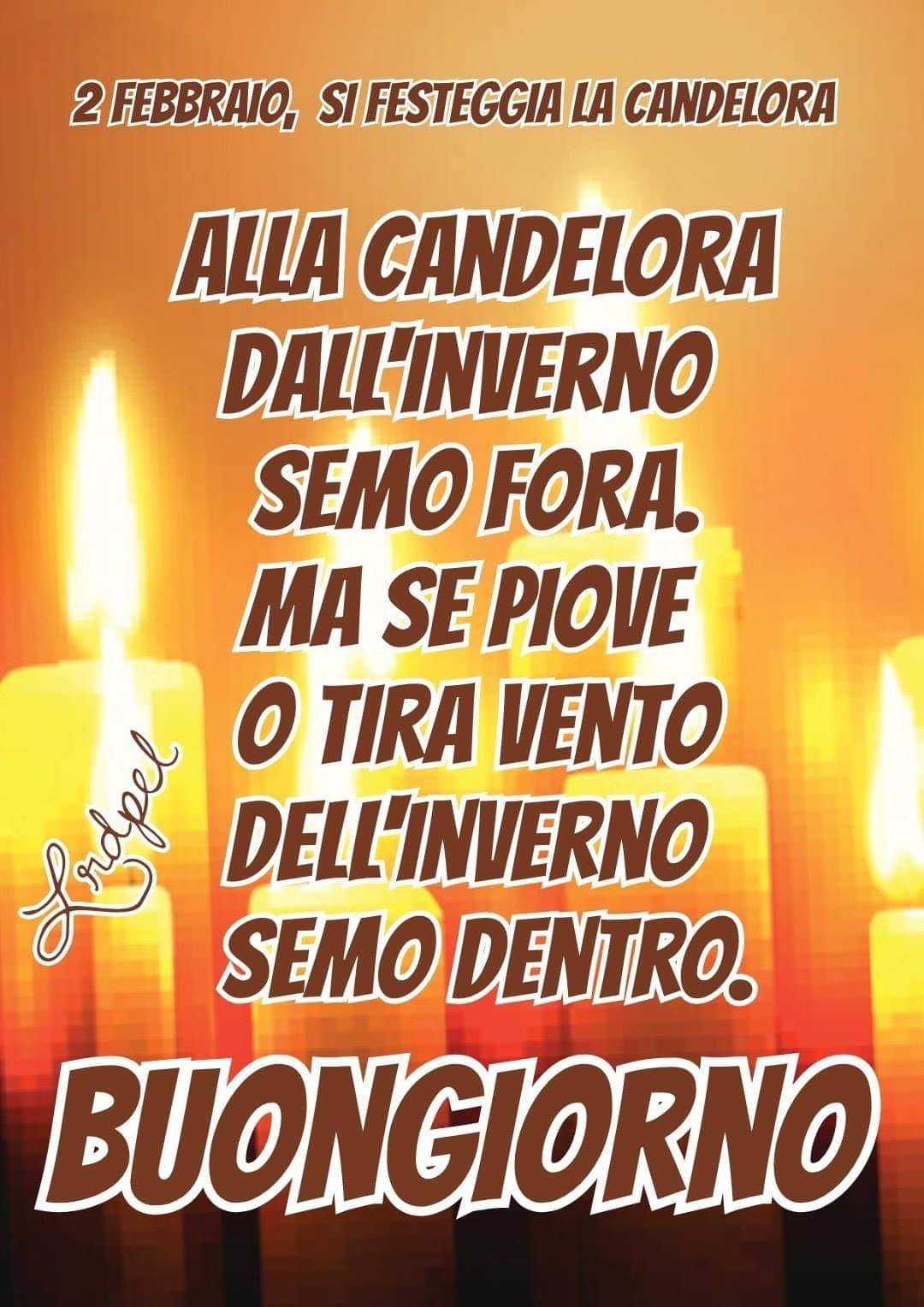 "2 Febbraio si festeggia la Candelora, Buongiorno"