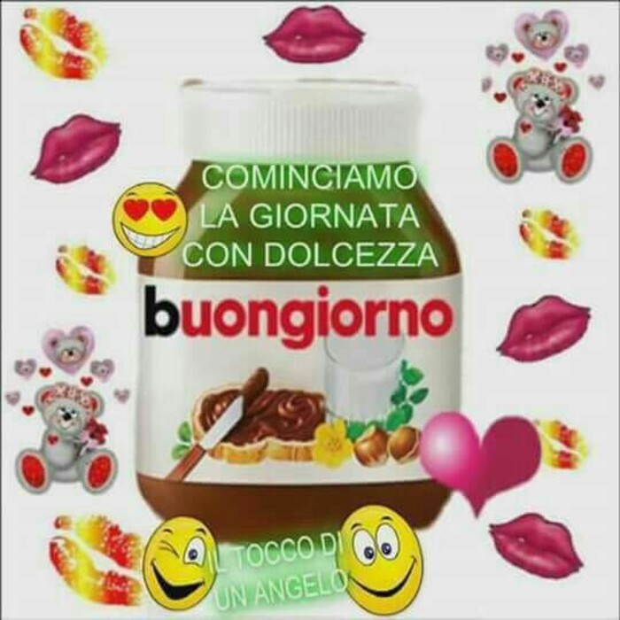 "Cominciamo la giornata con dolcezza, Buongiorno"