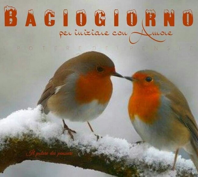 "Buongiorno per iniziare con amore..."