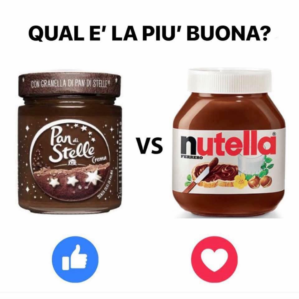 Quiz e Domande "Qual'è la più buona? Nutella o Crema Pan di Stelle?"