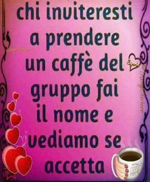 "Chi inviteresti a prendere un caffè del gruppo? Fai il nome e vediamo se accetta."