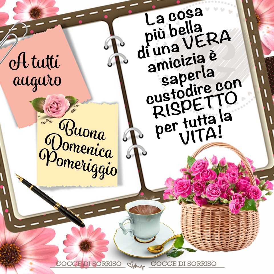 ".....la cosa più bella di una VERA amicizia è saperla custodire con RISPETTO per tutta la VITA!"