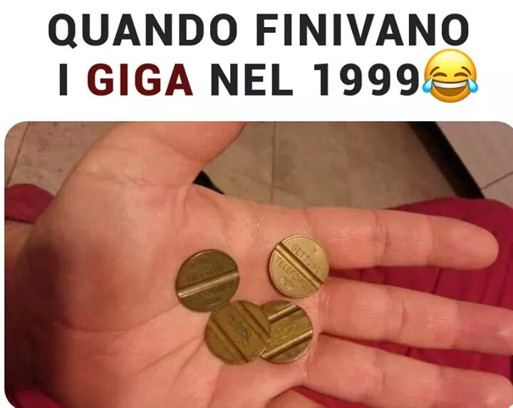 "Quando finivano i giga nel 1999 Ah Ah!" - immagini come eravamo