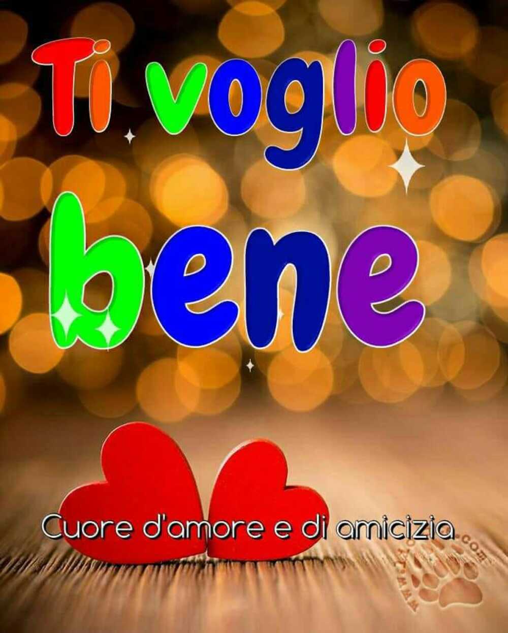 "Ti voglio bene" - Cuore d'amore e di amicizia