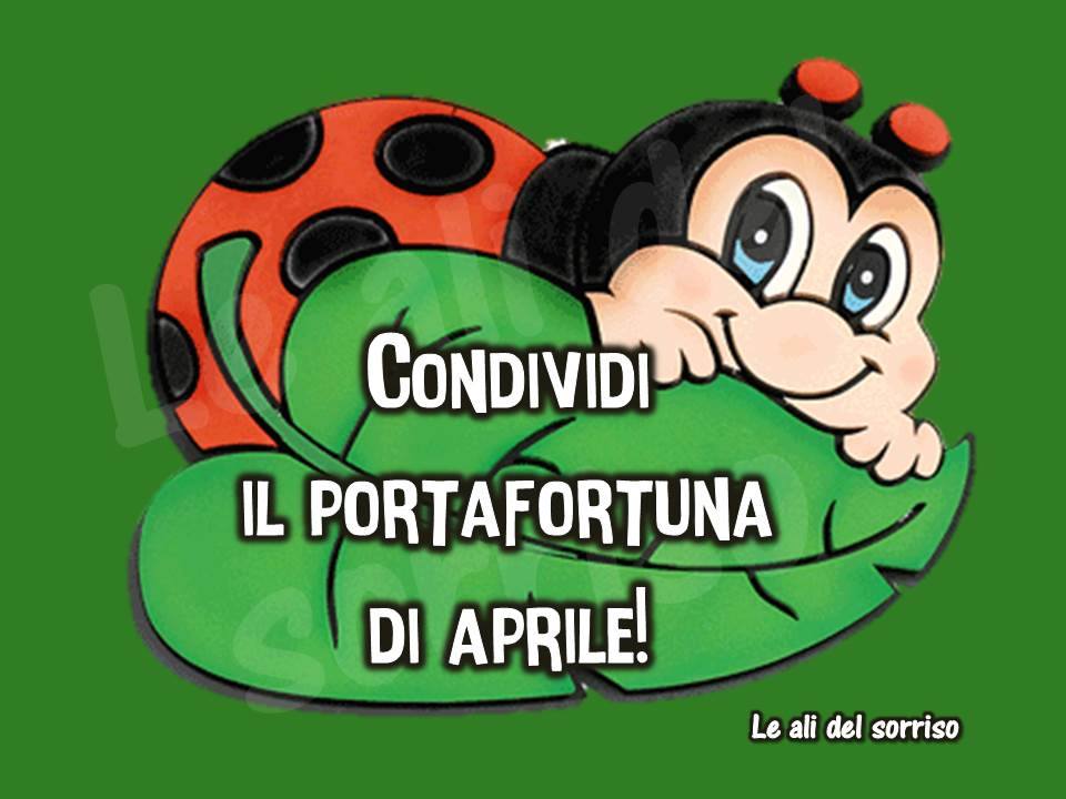 "Condividi il portafortuna di Aprile!"