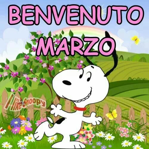 "BENVENUTO MARZO" - Snoopy