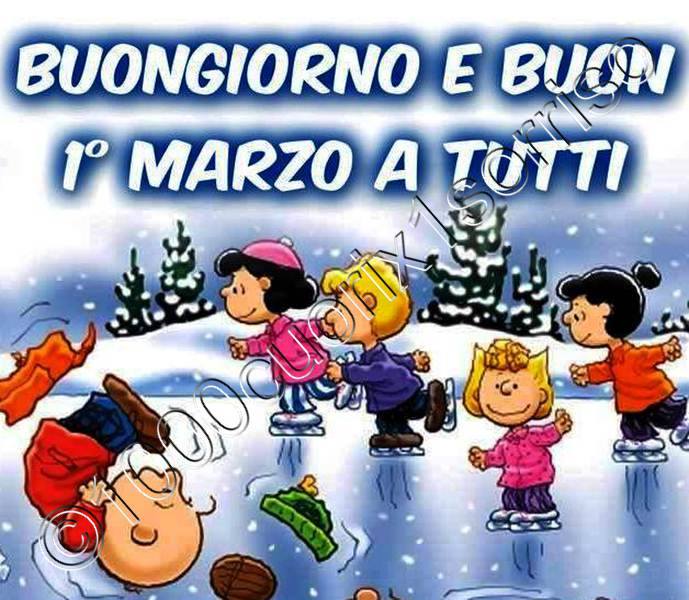 "Buongiorno e Buon Primo Marzo a tutti"