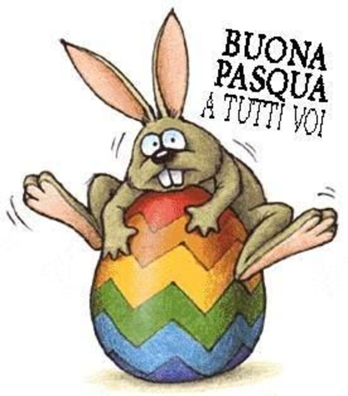 "BUONA PASQUA A TUTTI VOI" - immagini divertenti