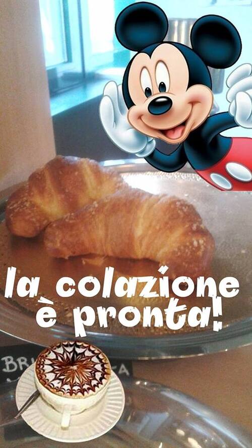 Topolino: "La colazione è pronta!"