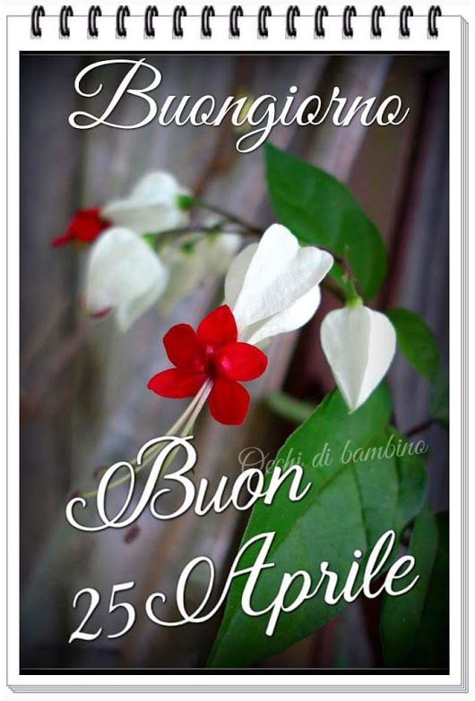 "Buongiorno Buon 25 Aprile"