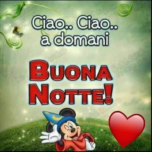 "Ciao Ciao... Buona Notte!" - da Topolino