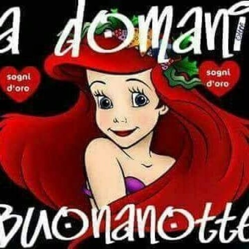 "A domani, Buonanotte, Sogni d'Oro" - Principessa Sirenetta