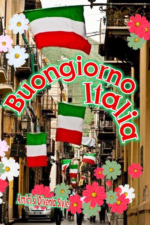 Buona Giornata con la bandiera italiana