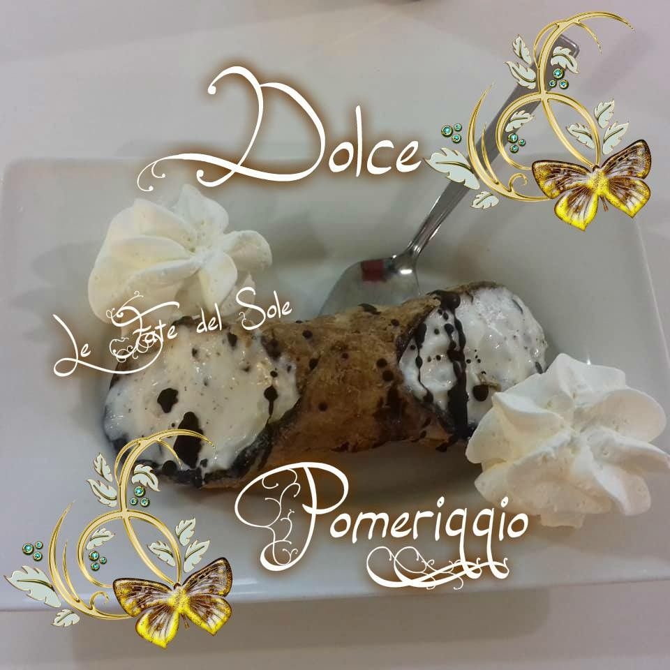 Sereno Pomeriggio con un buon cannolo siciliano