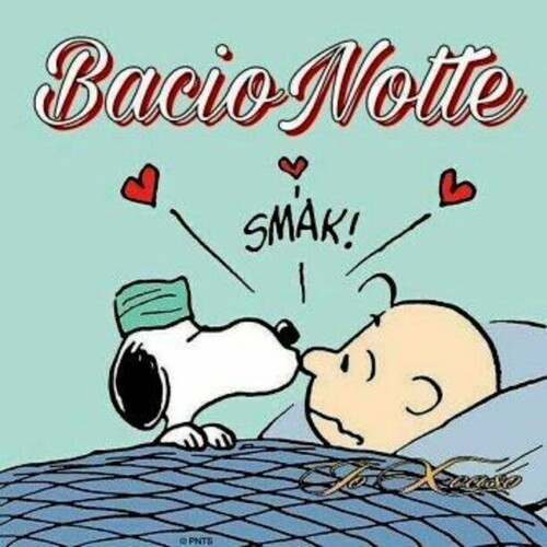 Snoopy e Charlie Brown - "Bacio Notte"