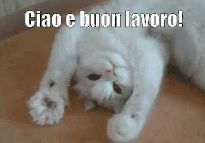 "Ciao e Buon Lavoro!" - GIF