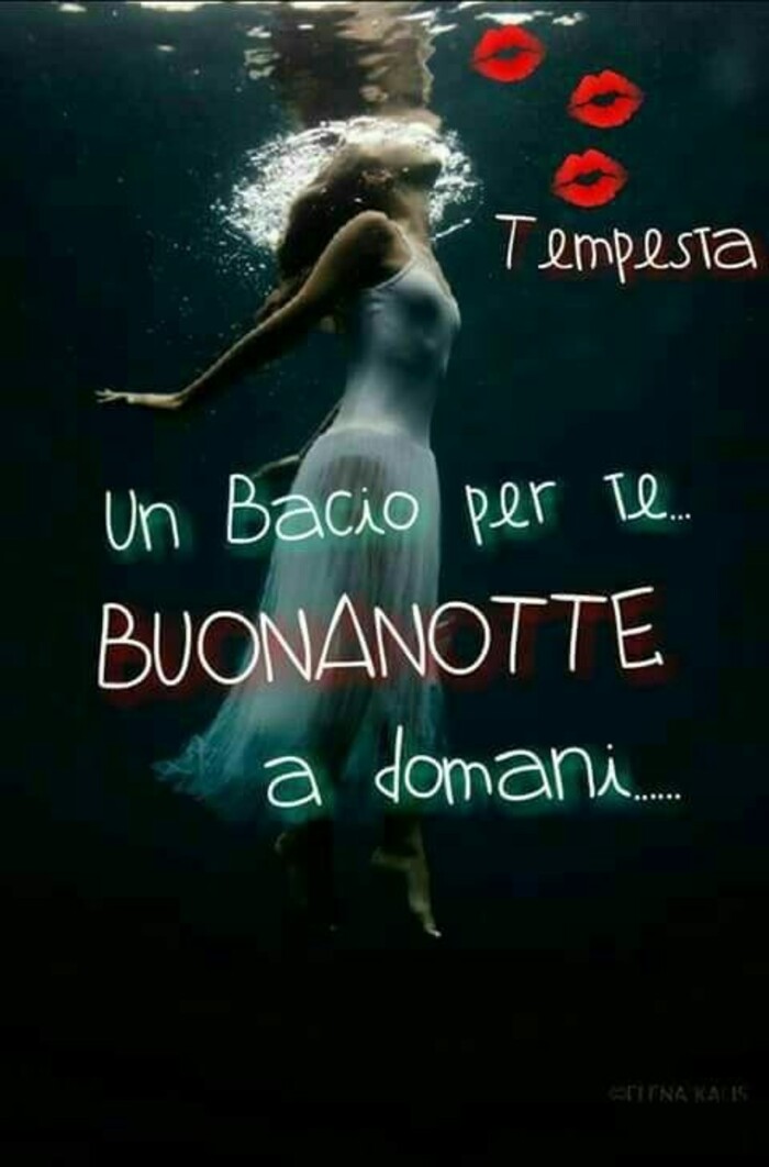 "Un bacio per Te... BUONANOTTE A Domani..." - Tempesta