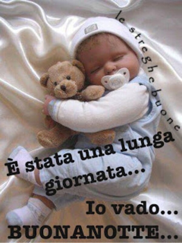 "E' stata una lunga giornata... io vado... BUONANOTTE"