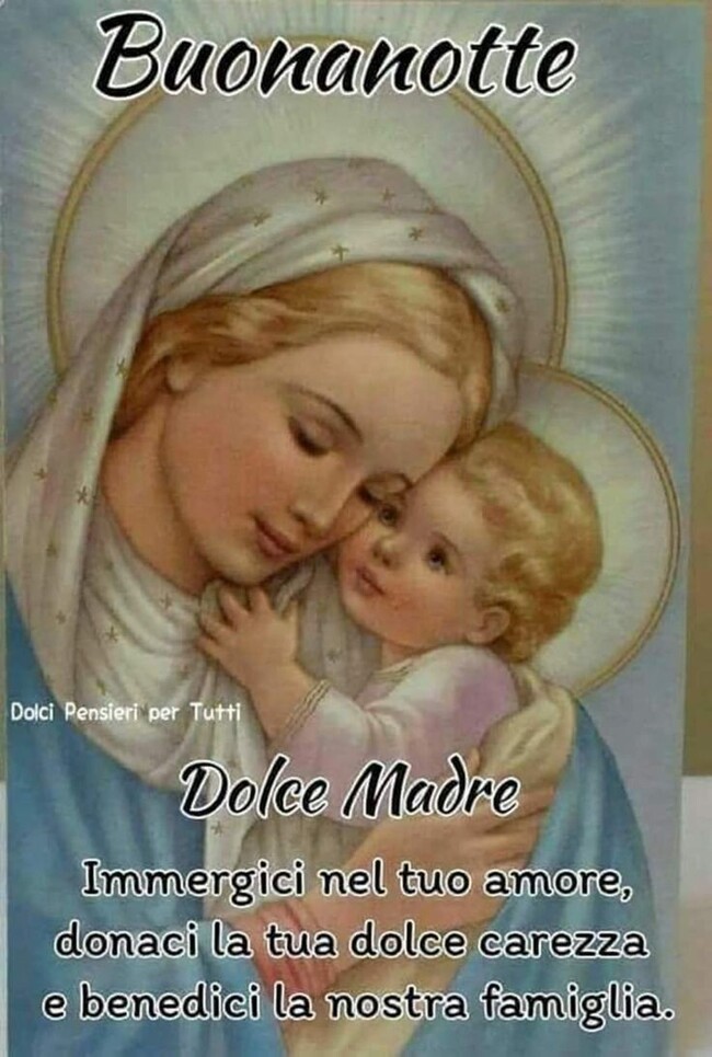 Buonanotte Con La Madonna Immagini Religiose Per Facebook Bgiorno It