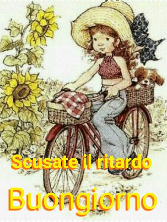 "Scusate il ritardo, Buongiorno"