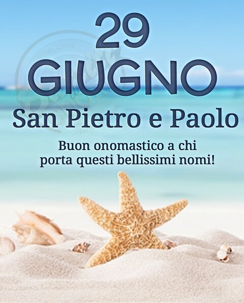 Immagini per San Pietro e Paolo - "29 Giugno San Pietro e Paolo. Buon Onomastico a chi porta questi bellissimi nomi!"