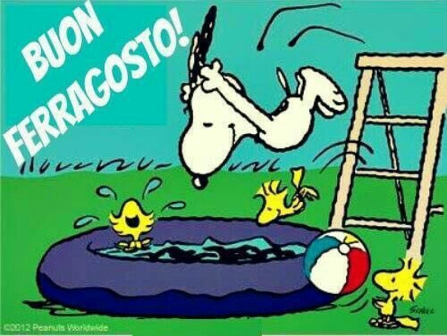 "Buon Ferragosto!" - da Snoopy e Woodstock