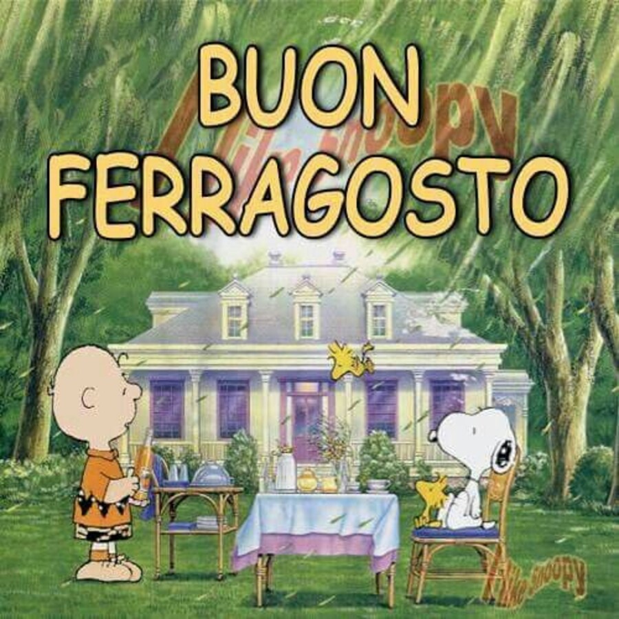 "Buon Ferragosto" - da Snoopy e da Charlie Brown