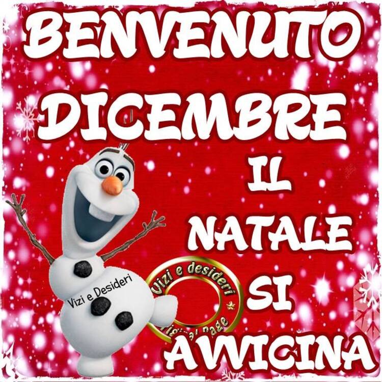 "Benvenuto Dicembre, il Natale si avvicina!"