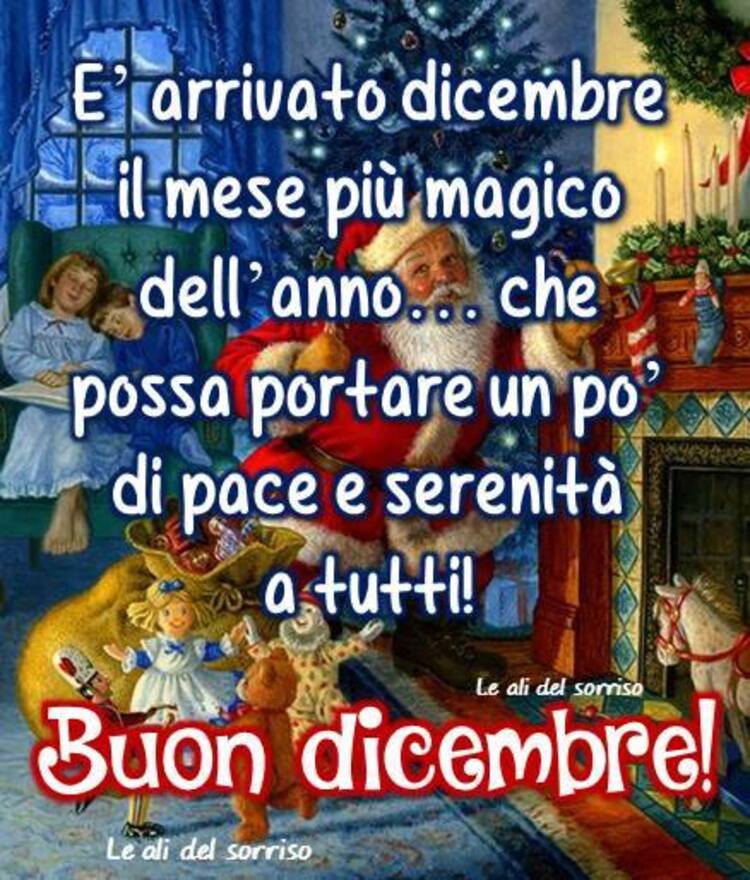 "E' arrivato Dicembre il mese più magico dell'anno... che possa portare un pò di pace e serenità a tutti! Buon Dicembre!"