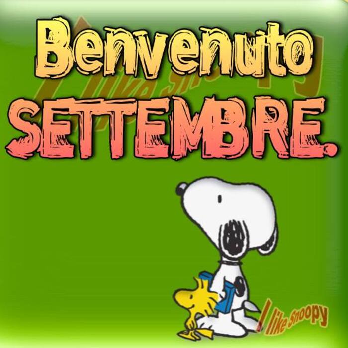 "Benvenuto Settembre" - Snoopy