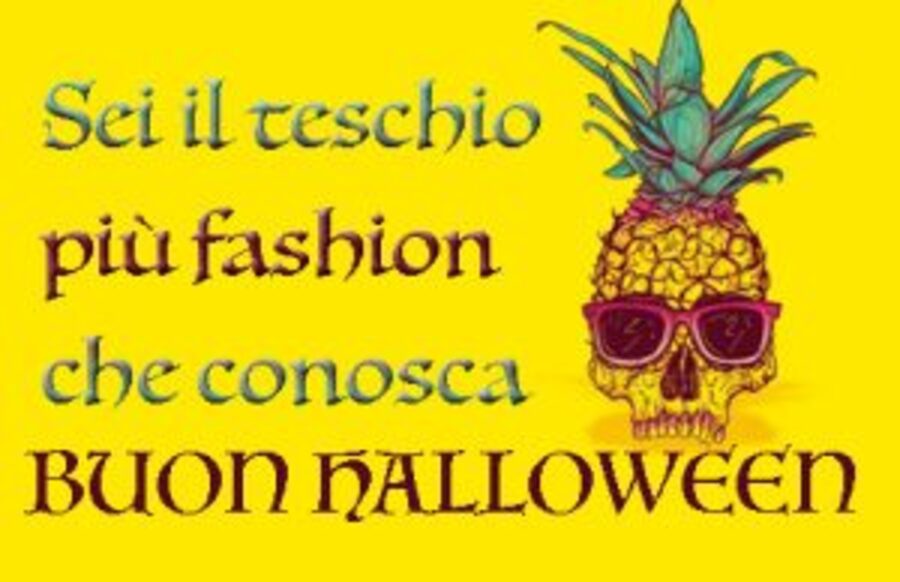 "Sei il teschio più fashion che conosca... Felice Halloween!" - immagini divertenti