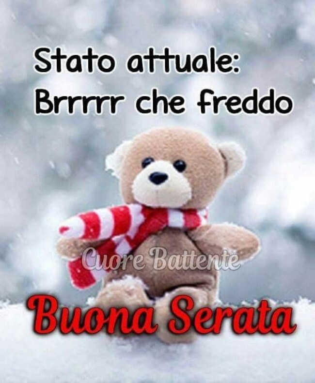 "Stato Attuale: Brrr che freddo! Buona Serata"