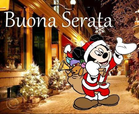 Buonasera da Topolino Babbo Natale