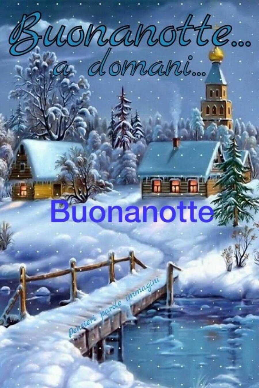 Buonanotte inverno immagini con frasi a tema - Bgiorno.it