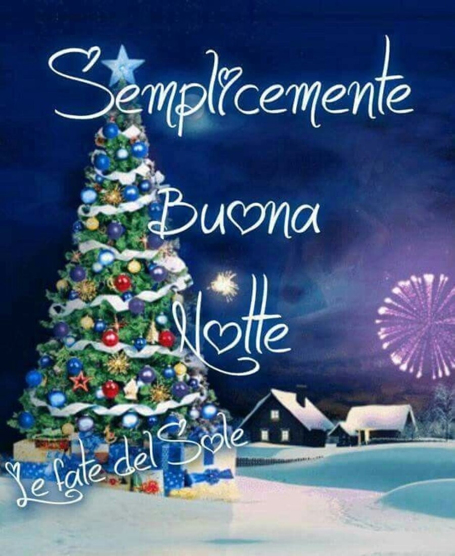 "Semplicemente Buona Notte" - immagini con l'albero di Natale