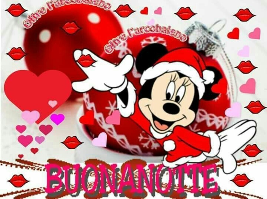 Buonanotte da Minnie in abiti natalizi