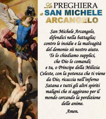 "San Michele Arcangelo, difendici nella battaglia....."