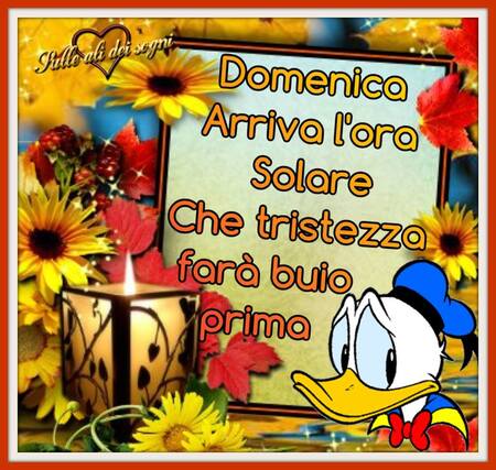 "Domenica arriva l'Ora Solare. Che tristezza, farà buio prima..." - immagini Disney