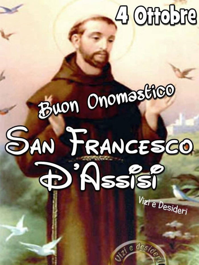 Buon Onomastico San Francesco