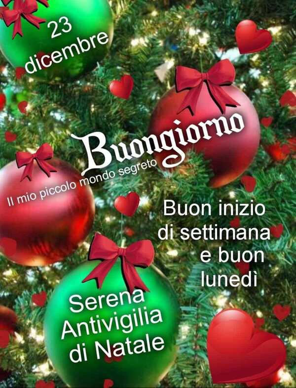 buongiorno antivigilia di natale