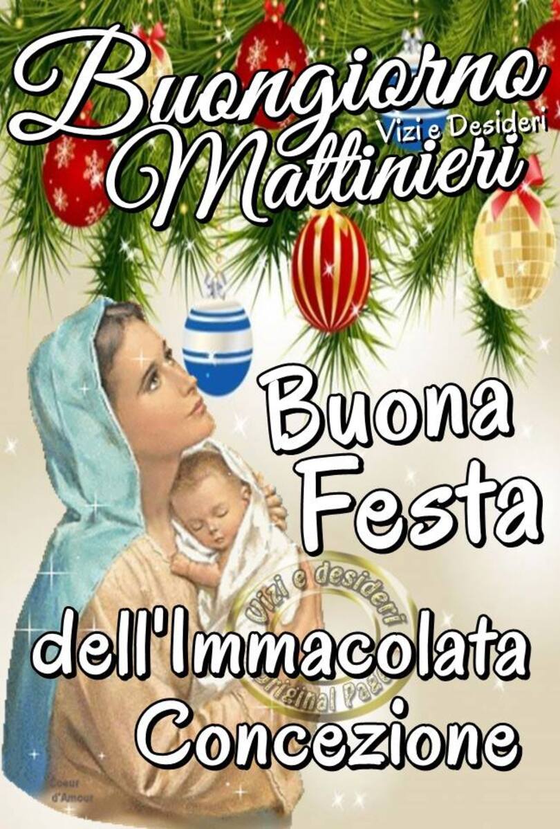 Buona Festa dell'Immacolata Concezione